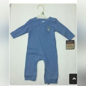 4 for 30$Baby Boy Onesie Bodysuit B.U.M. Blue Long Sleeve 3-6 M Bear Snap Romper